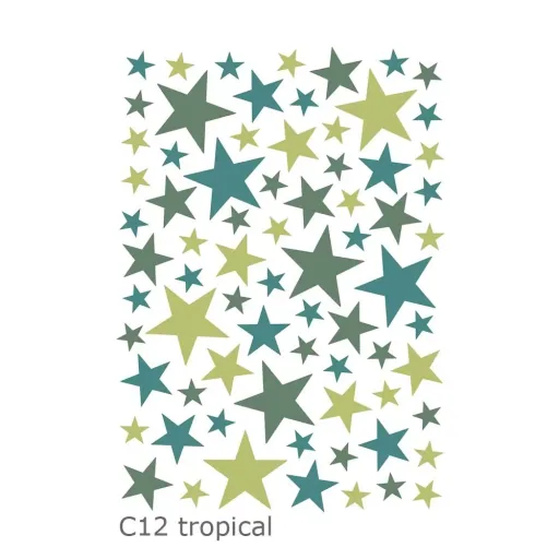 Lilipinso Wandsticker Basics gemischte Sterne, Farbe: deep ocean