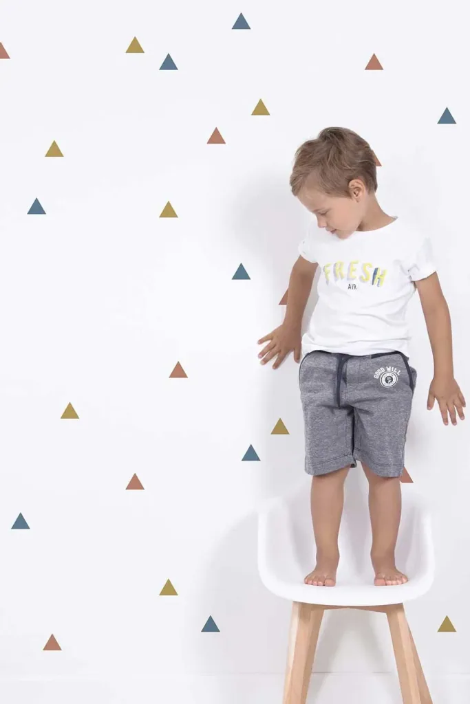 Lilipinso Wandsticker Basics Dreiecke, Farbe: jungle