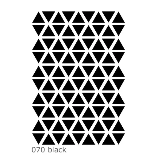 Lilipinso Wandsticker Basics Dreiecke, Farbe: black