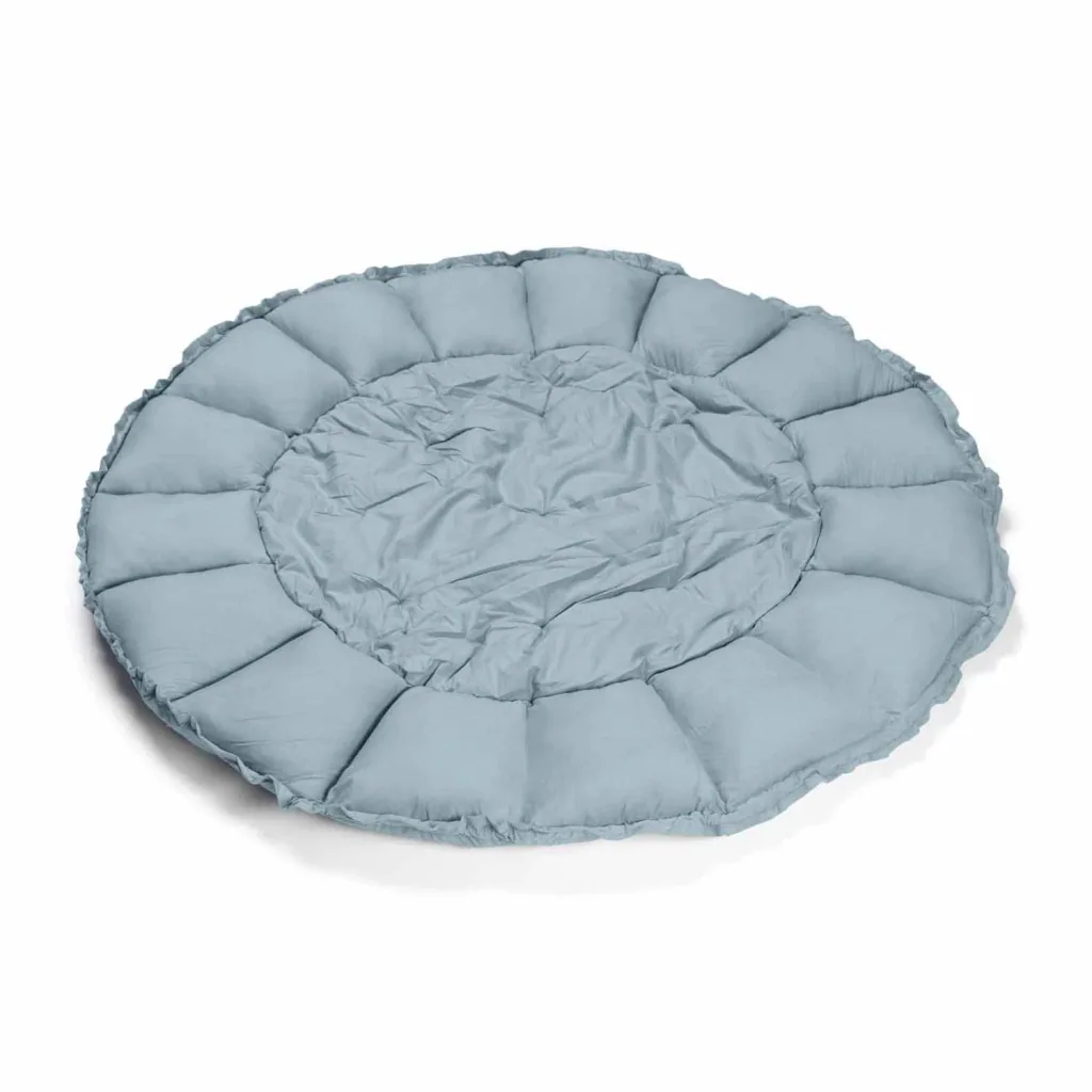 Play&Go Kinderteppich, Spielteppich, Spielmatte - Blühen, Organic, Farbe: Bloom Staubiges Blau