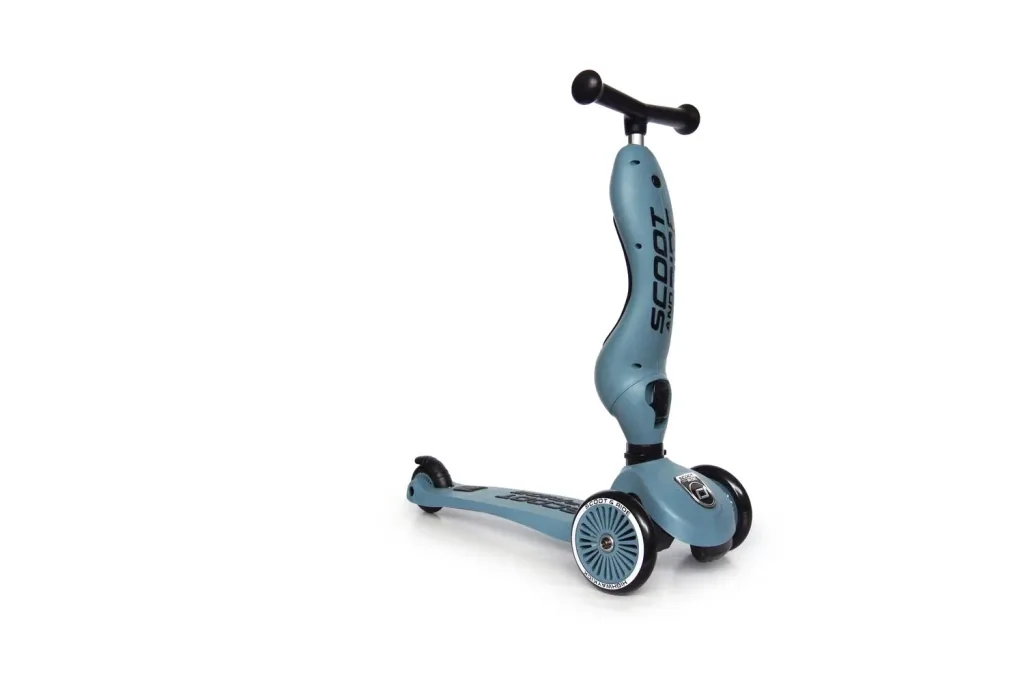  Scoot & Ride Highwaykick 1, 2in1 Roller, Kickboard, Scooter mit sitz, Farbe: Steel