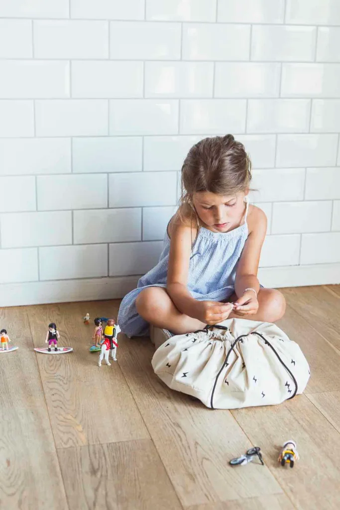 Play&Go Spielzeugsack, Spielzeugkorb, Spielzeug aufbewahrungstasche - Mini, Farbe: Thunderstrike
