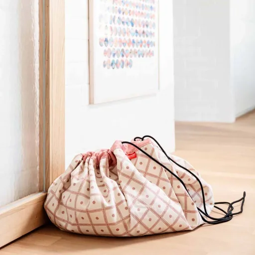 play & go Spielsack Print Rauten koralle