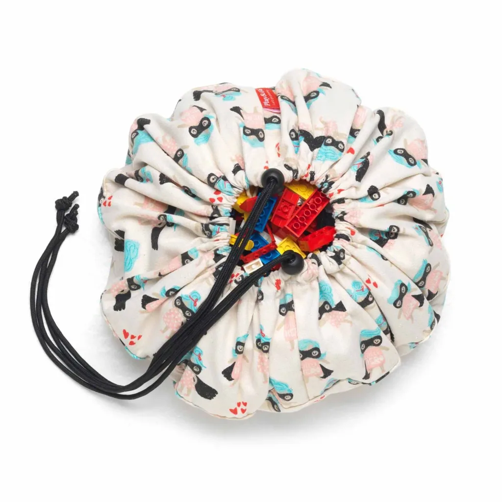 Play&Go Spielzeugsack, Spielzeugkorb, Spielzeug aufbewahrungstasche - Mini, Farbe: Supergirl