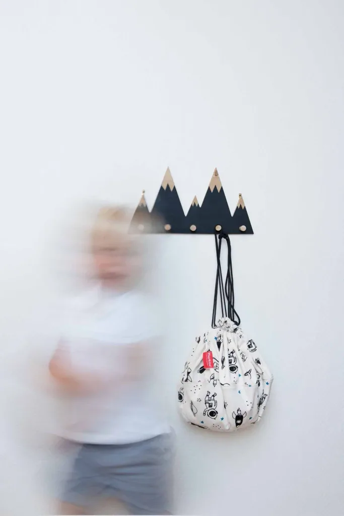 Play&Go Spielzeugsack, Spielzeugkorb, Spielzeug aufbewahrungstasche - Mini, Farbe: Weltraum