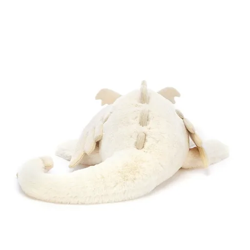 Jellycat Kuscheltier, Plüschtier, Stofftier - Snow Dragon, Größe: Riesig - H19 X B66 CM