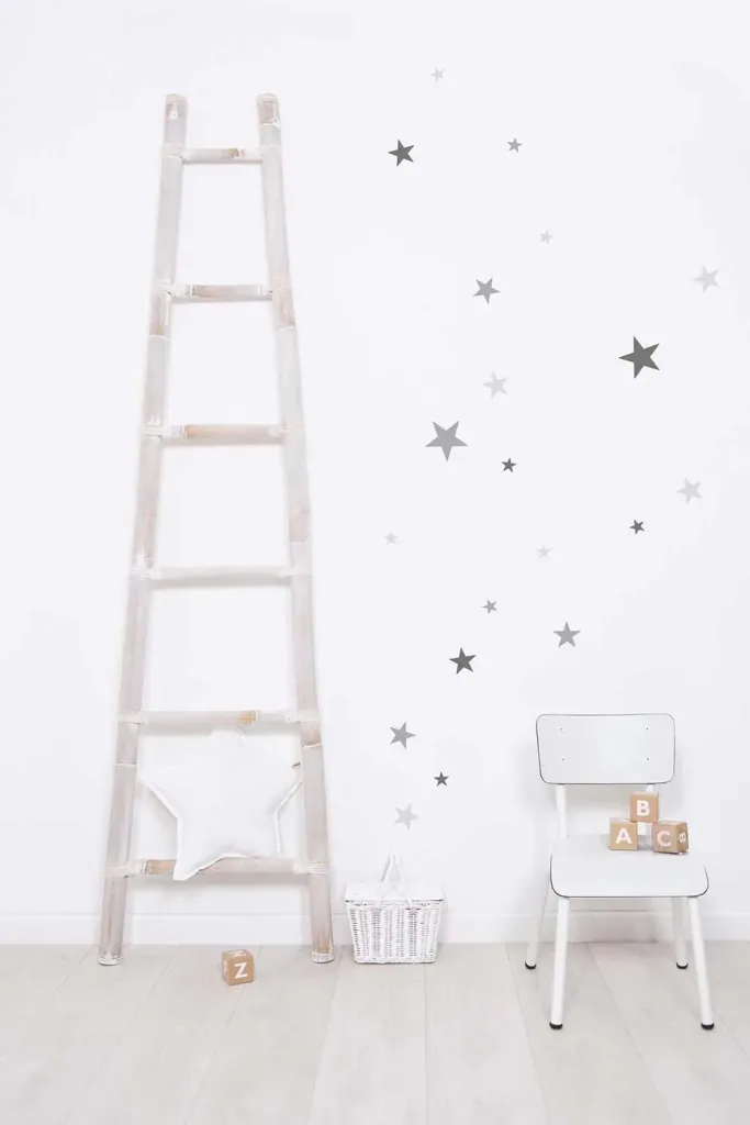 Lilipinso Wandsticker Basics gemischte Sterne, Farbe: gentle sky