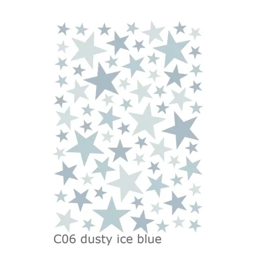 Lilipinso Wandsticker Basics gemischte Sterne, Farbe: gentle sky