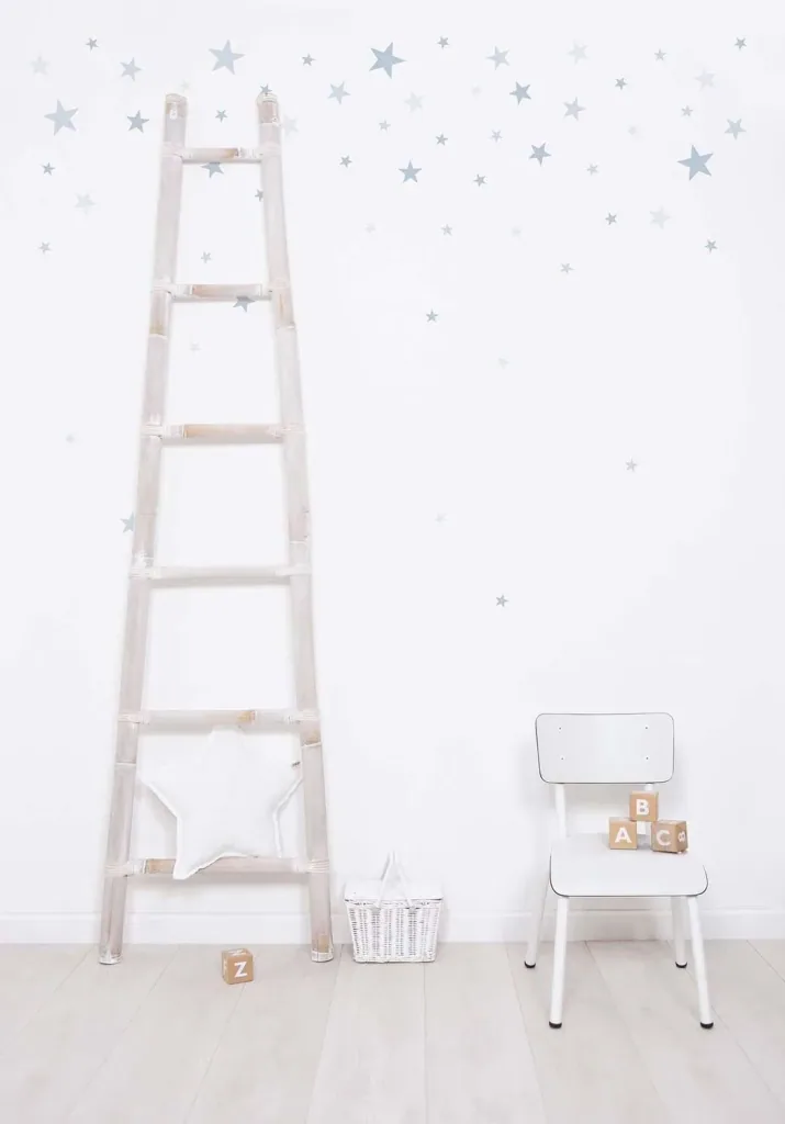 Lilipinso Wandsticker Basics gemischte Sterne, Farbe: dusty ice blue