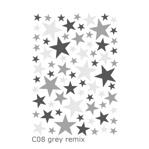 Lilipinso Wandsticker Basics gemischte Sterne, Farbe: dusty ice blue
