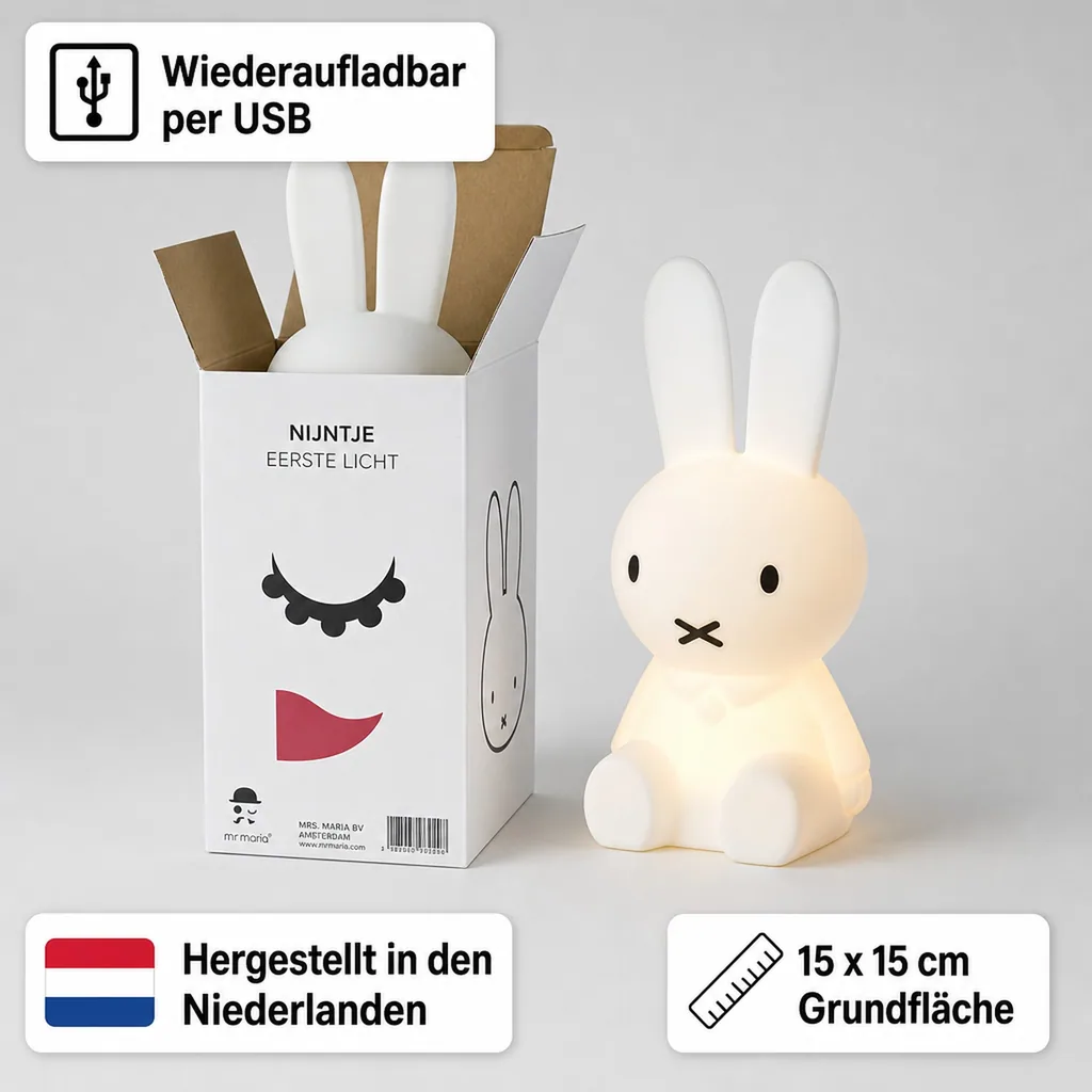 Miffy Lampe Nachtlicht "First Light" von Mr Maria