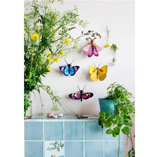 studio ROOF 3D Schmetterling blau Pappe