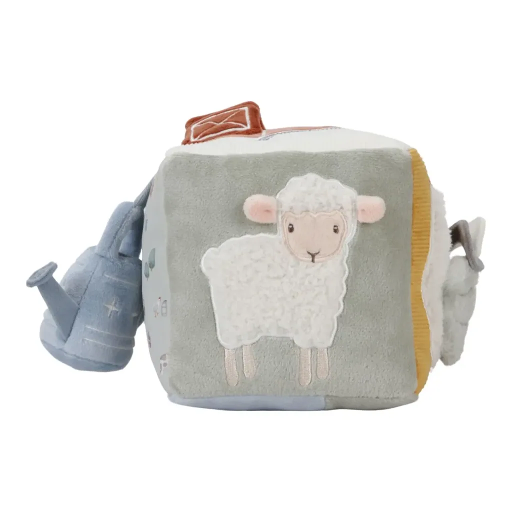 Little Dutch Aktiv Würfel - Soft Little Farm, 14x14x14