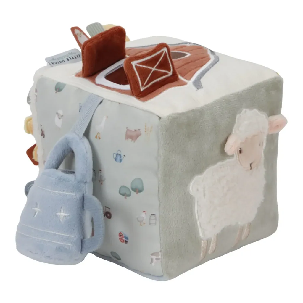 Little Dutch Aktiv Würfel - Soft Little Farm, 14x14x14
