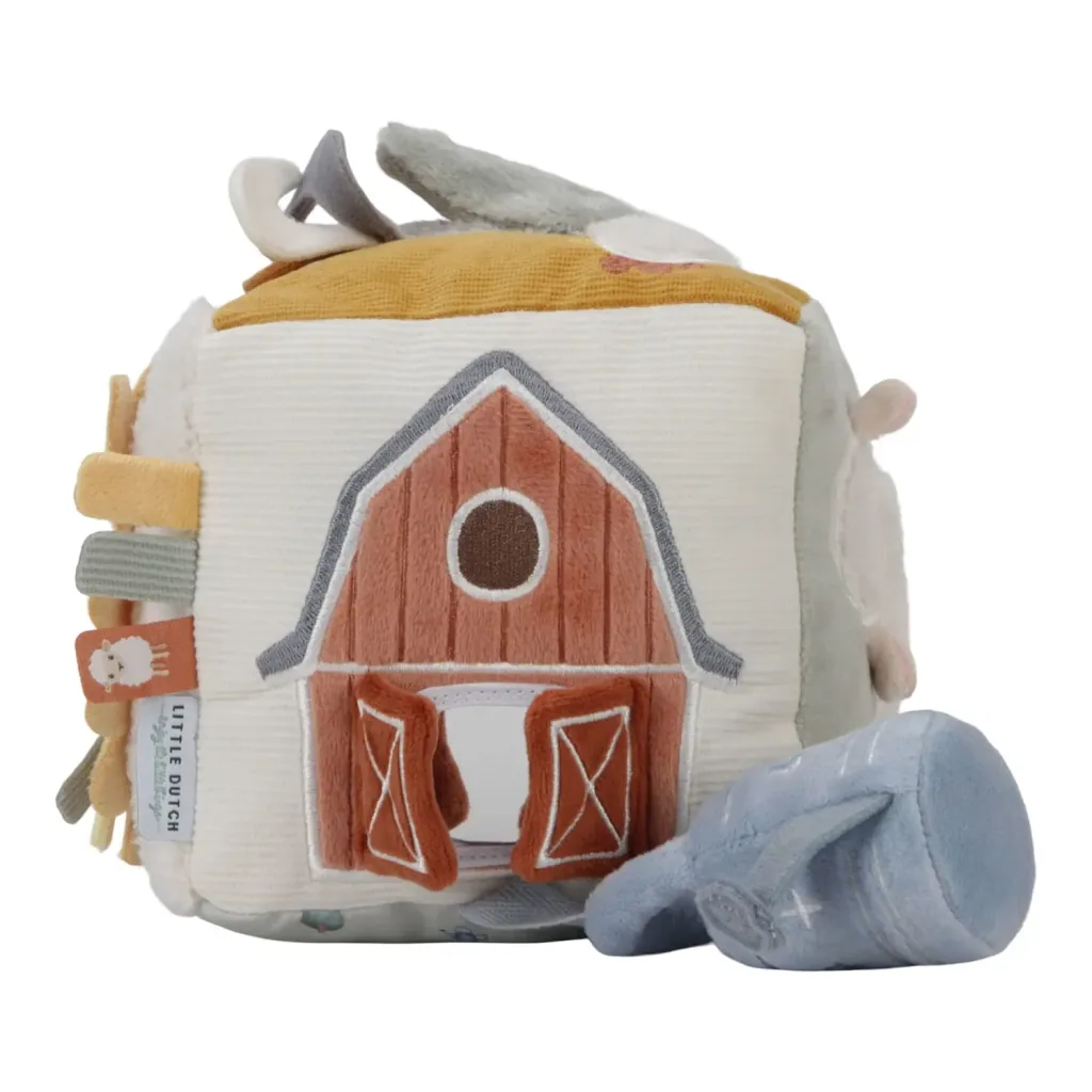 Little Dutch Aktiv Würfel - Soft Little Farm, 14x14x14