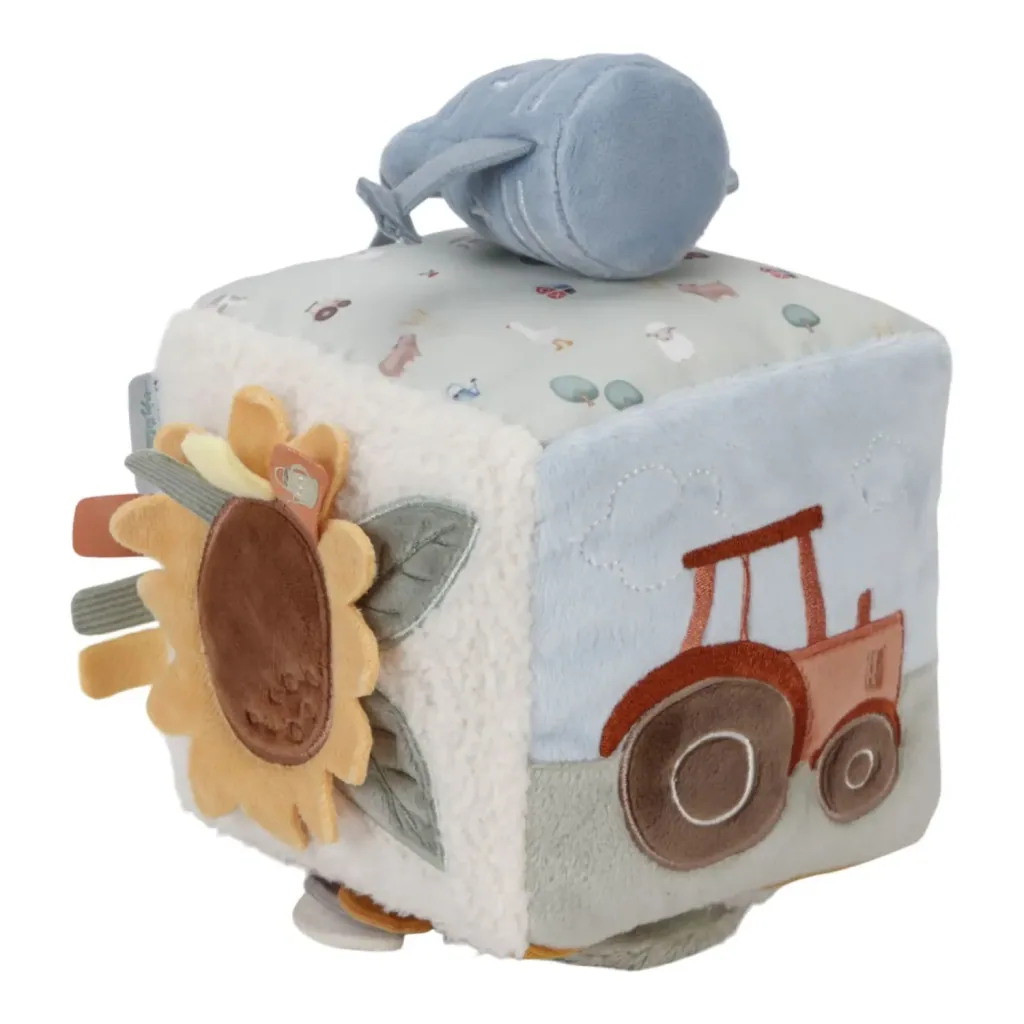 Little Dutch Aktiv Würfel - Soft Little Farm, 14x14x14