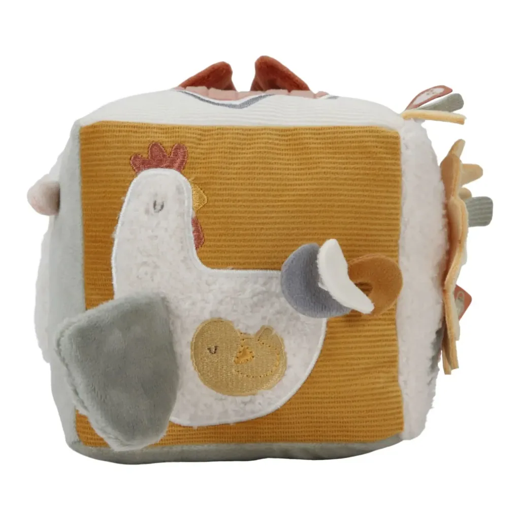 Little Dutch Aktiv Würfel - Soft Little Farm, 14x14x14