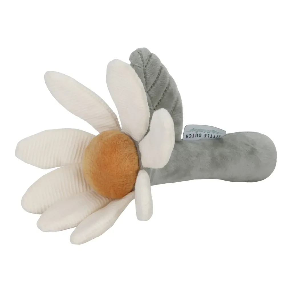 Little Dutch Babyrassel Little Farm - Blumenrassel mit Knisterfolie & Greifring
