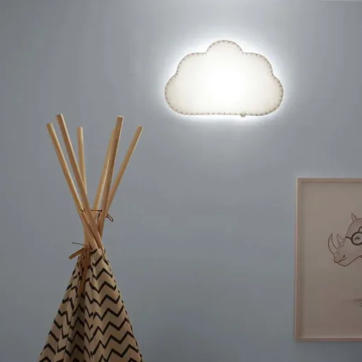 Buokids Softlampe Nachtlicht/Wandlampe Wolke, Ausführung: Wandlampe; Farbe der Naht: blau