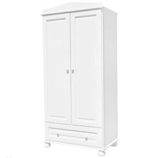 Caramella Kleiderschrank 2 türig "Romantik" weiss