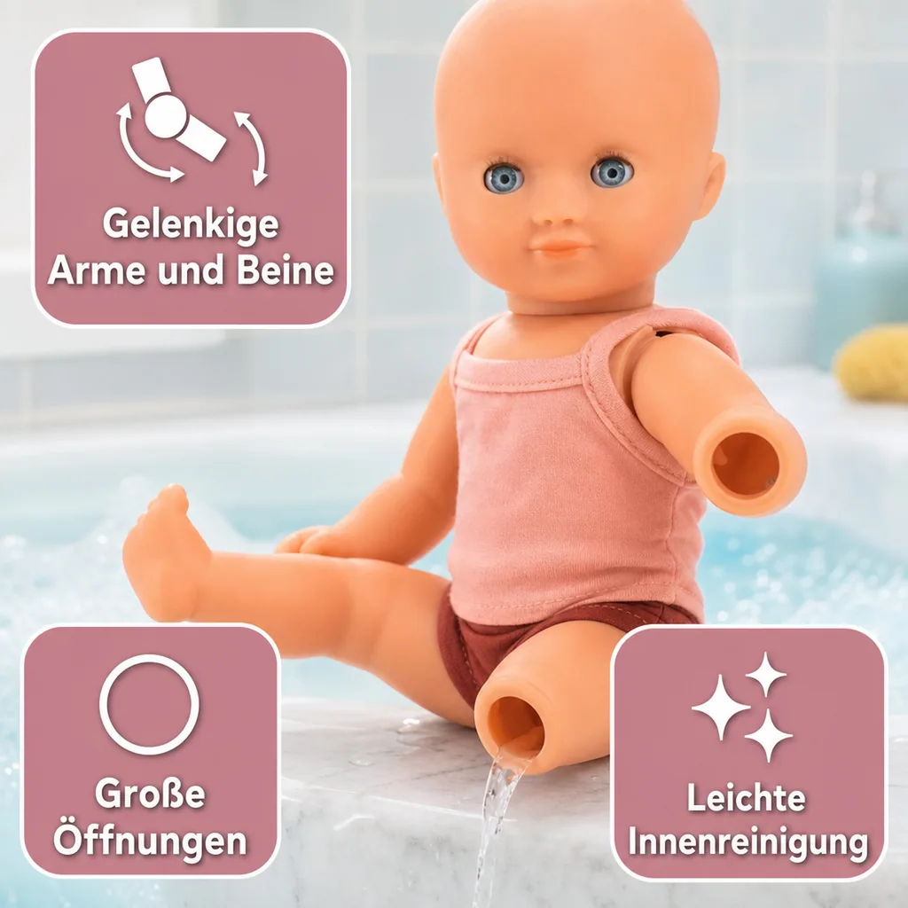 Djeco Kinderspielzeug, Badepuppe - Prune