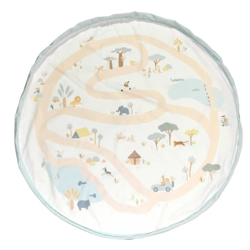 Play&Go Spielzeugsack, Spielzeugkorb, Spielzeug aufbewahrungstasche, Farbe: Dschungel