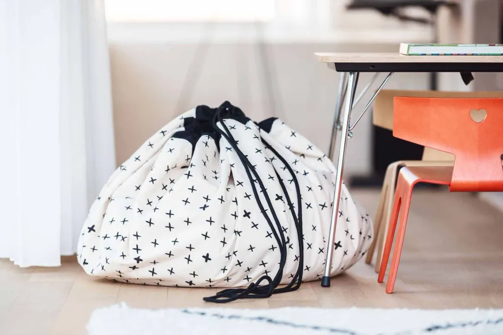 Play&Go Spielzeugsack, Spielzeugkorb, Spielzeug aufbewahrungstasche, Farbe: Kreuze