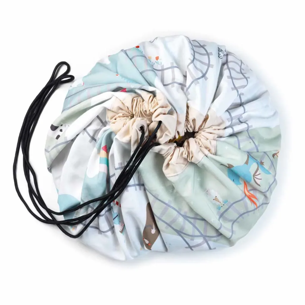 Play&Go Spielzeugsack, Spielzeugkorb, Spielzeug aufbewahrungstasche, Farbe: Zugkarte