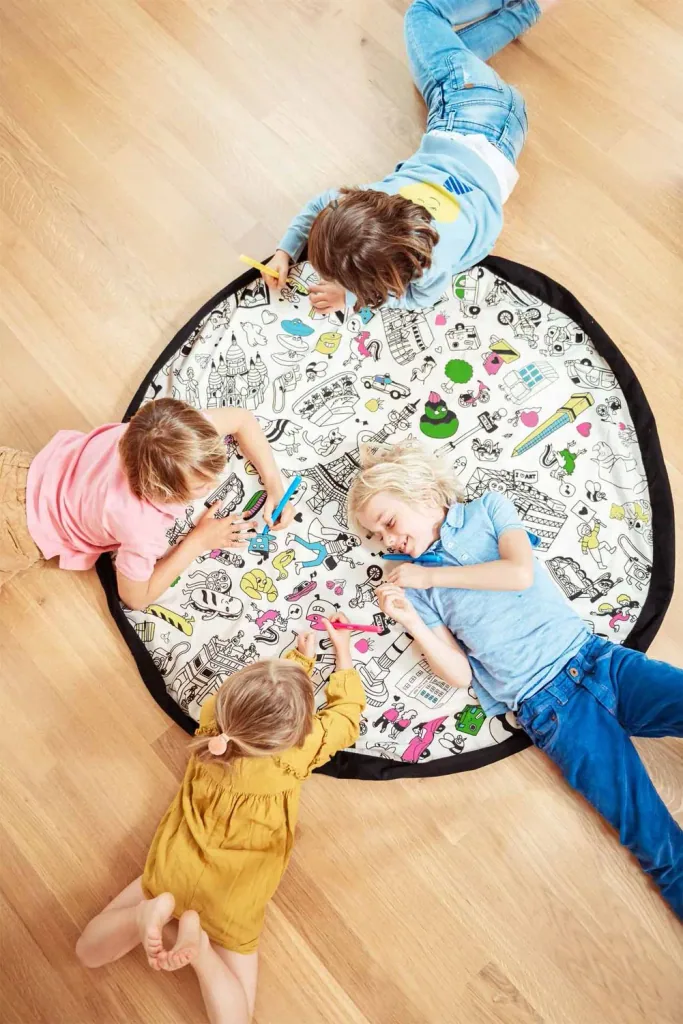 Play&Go Spielzeugsack, Spielzeugkorb, Spielzeug aufbewahrungstasche, Farbe: OMY PARIS
