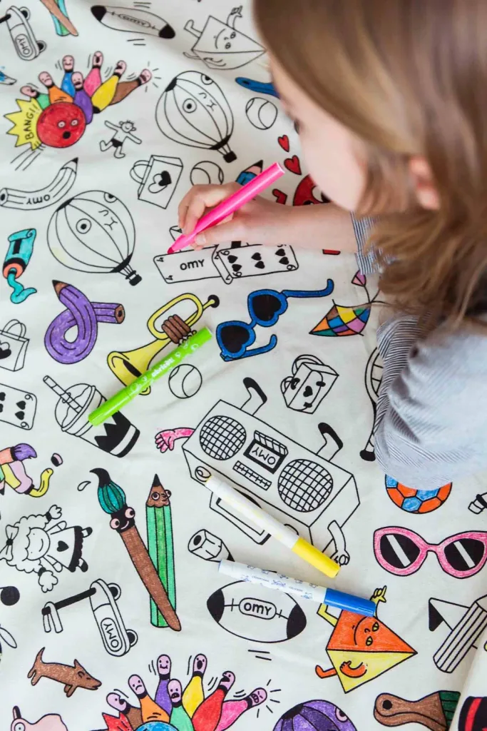 Play&Go Spielzeugsack, Spielzeugkorb, Spielzeug aufbewahrungstasche, Farbe: OMY PARIS