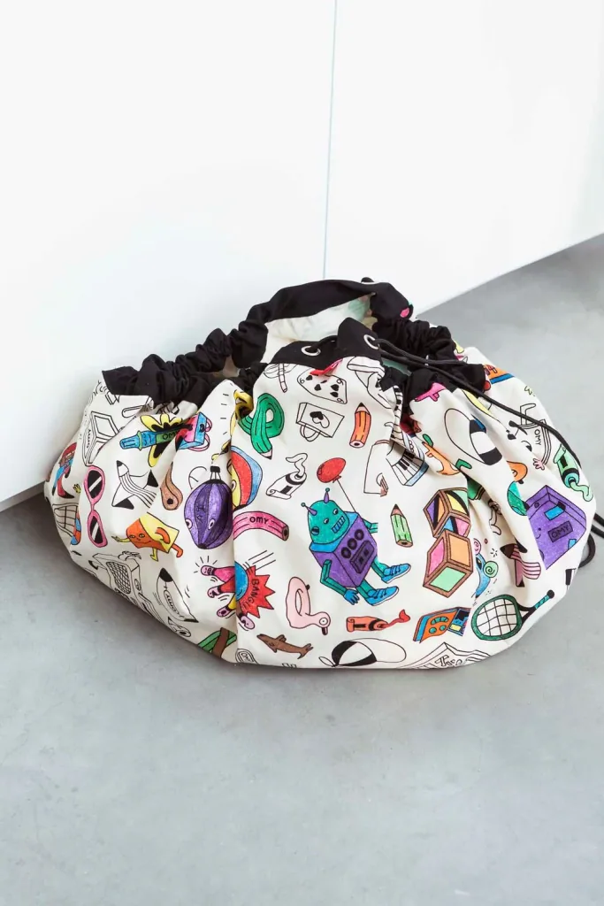Play&Go Spielzeugsack, Spielzeugkorb, Spielzeug aufbewahrungstasche, Farbe: OMY PARIS