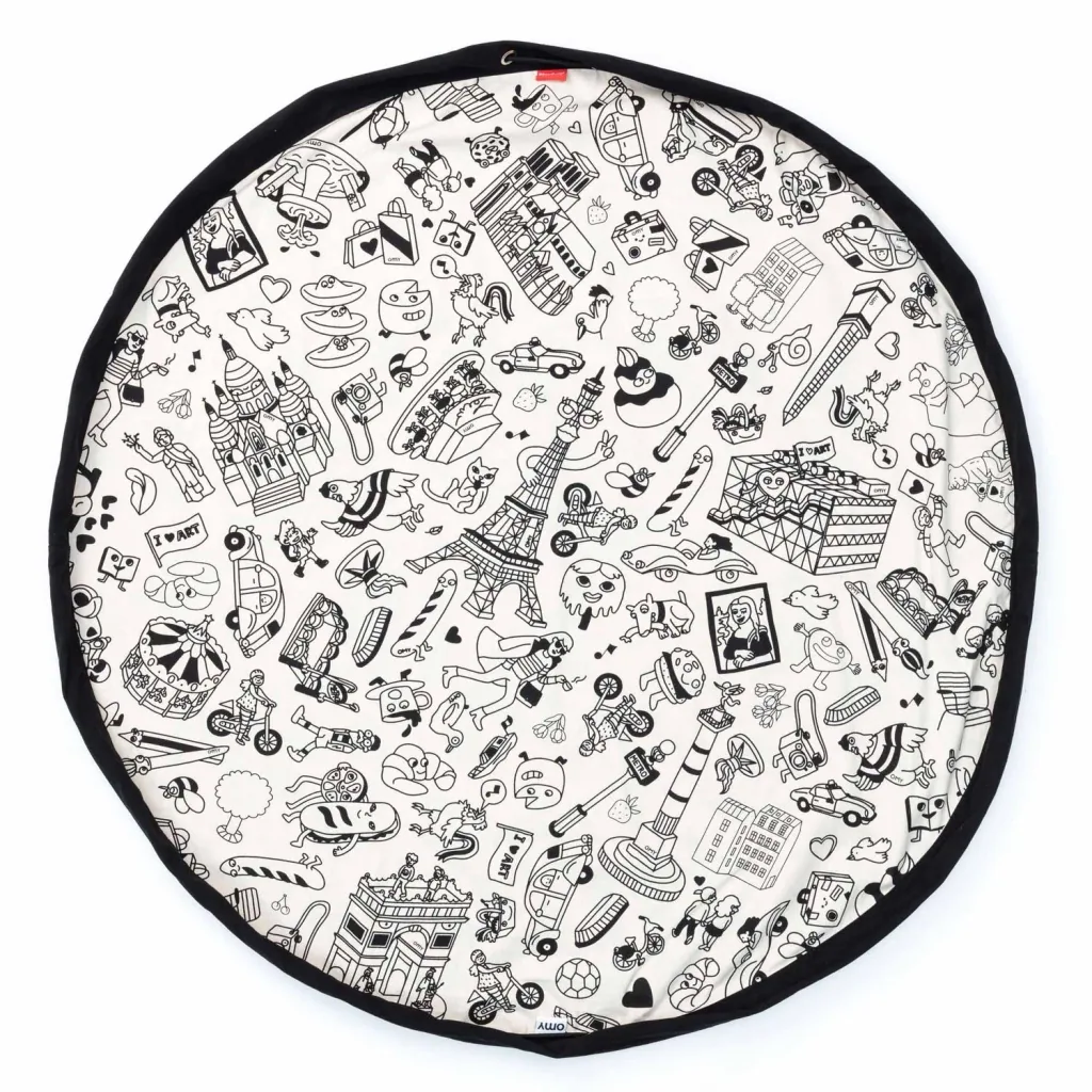 Play&Go Spielzeugsack, Spielzeugkorb, Spielzeug aufbewahrungstasche, Farbe: OMY PARIS