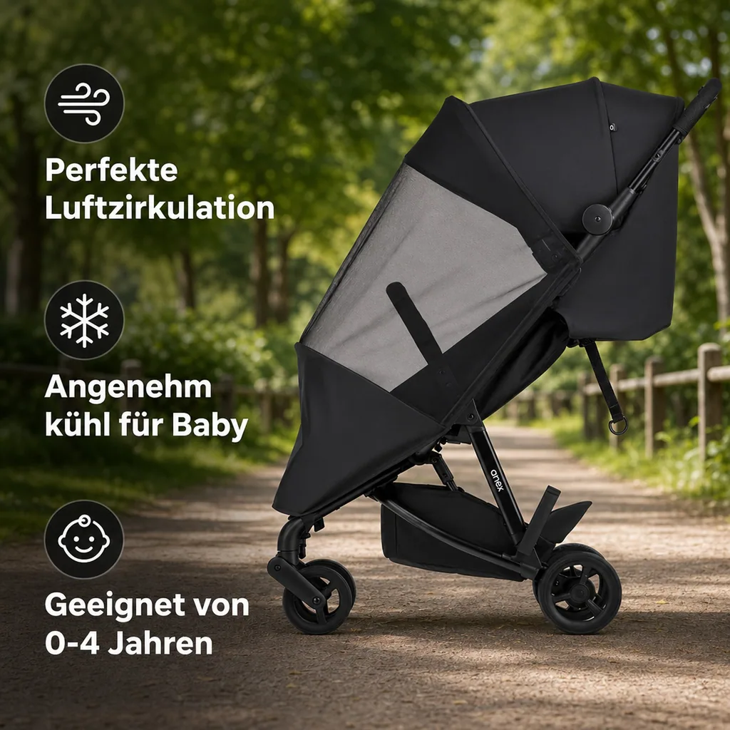 Anex Moskitonetz für Air-Z, Schwarz