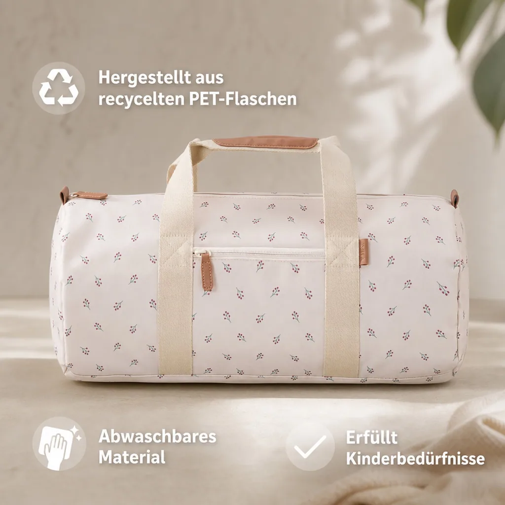 Fresk Reisetasche, Weekender Tasche, kleine, 42x21,5x21,5 cm, Farbe: Beeren