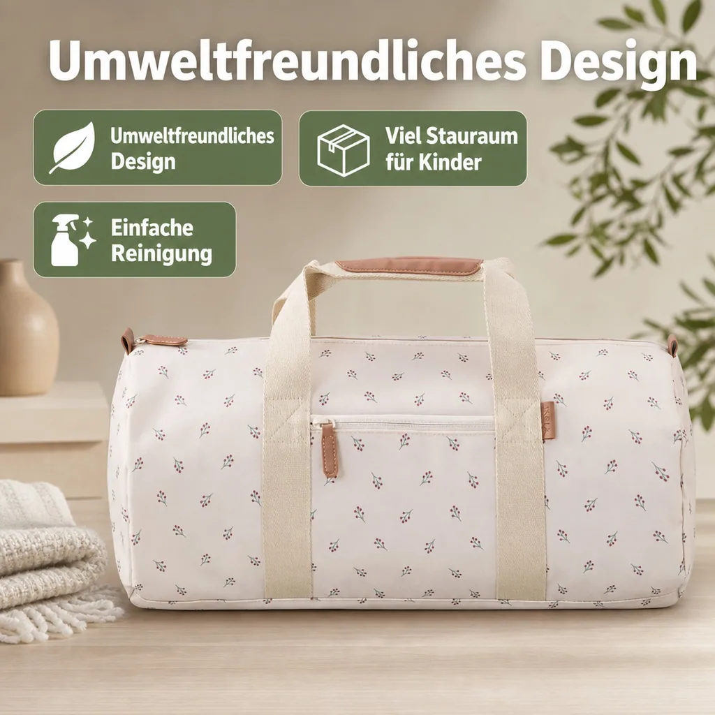 Fresk Reisetasche, Weekender Tasche, kleine, 42x21,5x21,5 cm, Farbe: Beeren