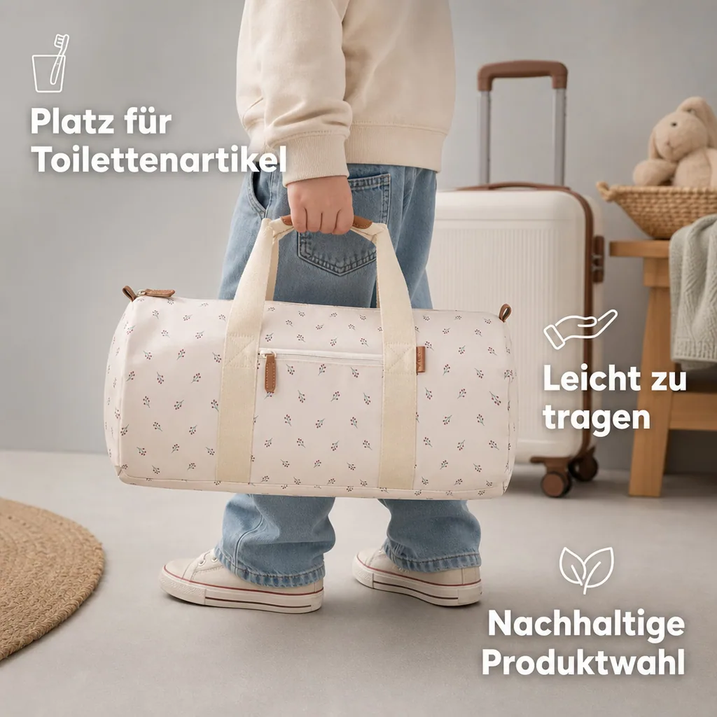Fresk Reisetasche, Weekender Tasche, kleine, 42x21,5x21,5 cm, Farbe: Beeren