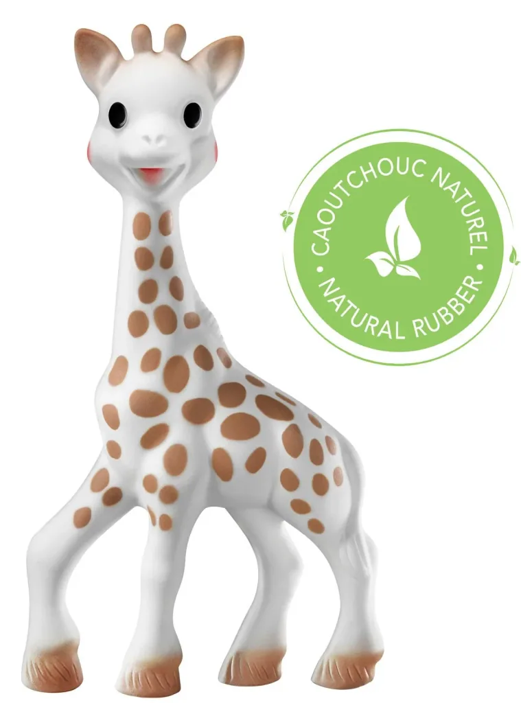 Sophie la girafe Beißring, Ringrassel - So'Pure, mit 1 Zahnungshilfe, Naturkautschuk