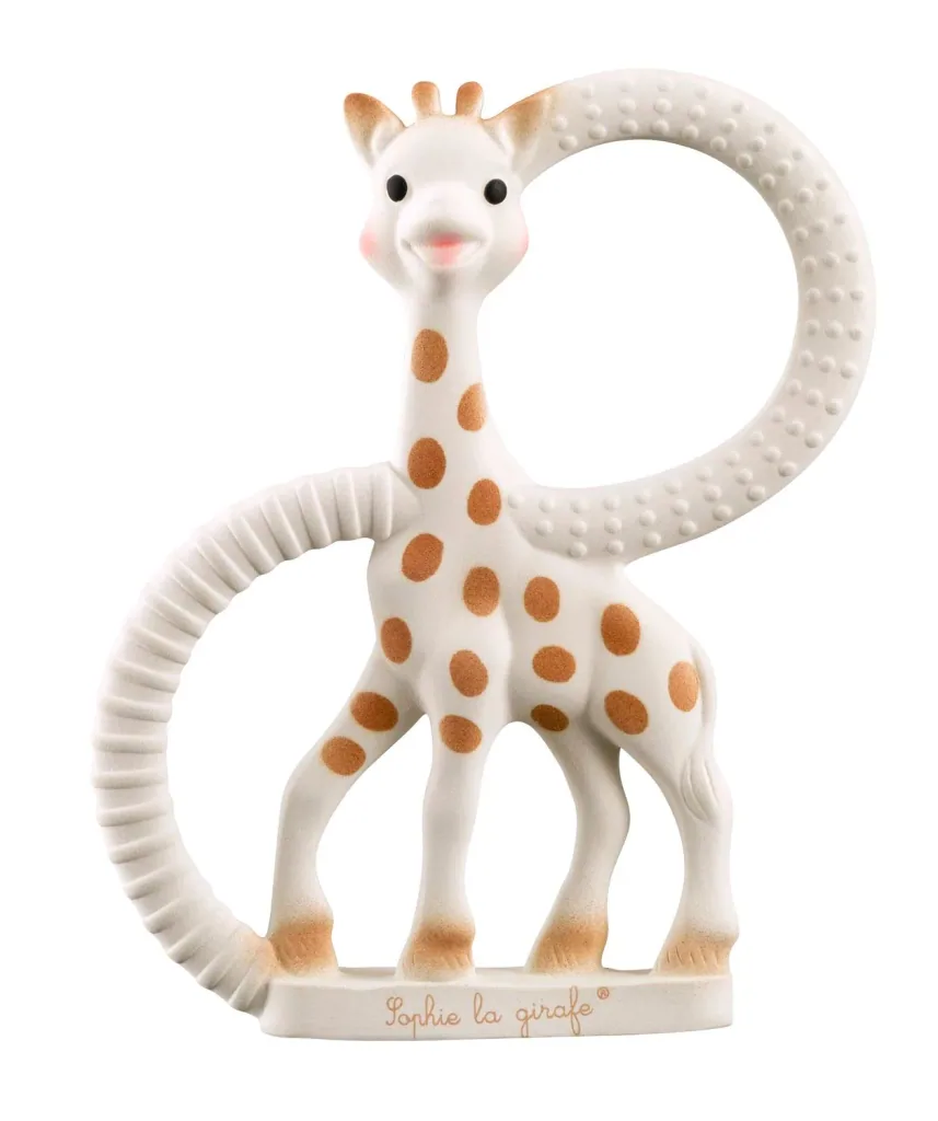 Sophie la girafe Beißring, Ringrassel - So'Pure, Version sehr Weich, Naturkautschuk