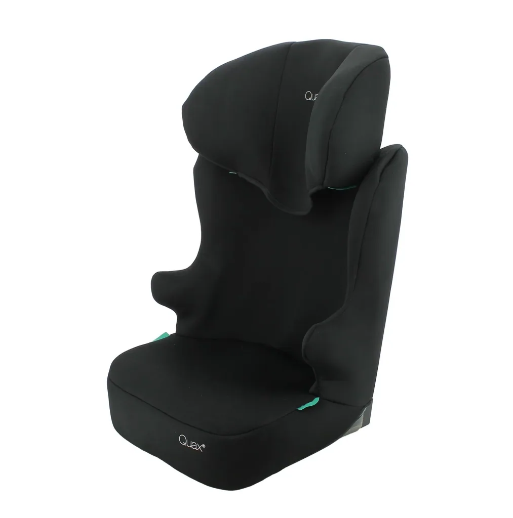 Quax Autositz R129 Befix 106-140 cm | i-Size Kindersitz mit Seitenaufprallschutz | Waschbarer Bezug & einfache Installation - SCHWARZ