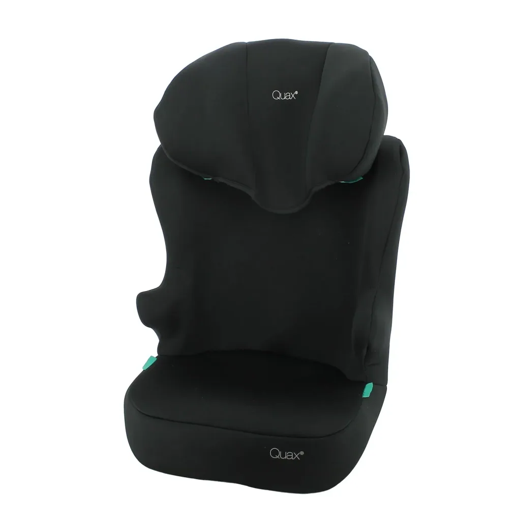 Quax Autositz R129 Befix 106-140 cm | i-Size Kindersitz mit Seitenaufprallschutz | Waschbarer Bezug & einfache Installation - SCHWARZ