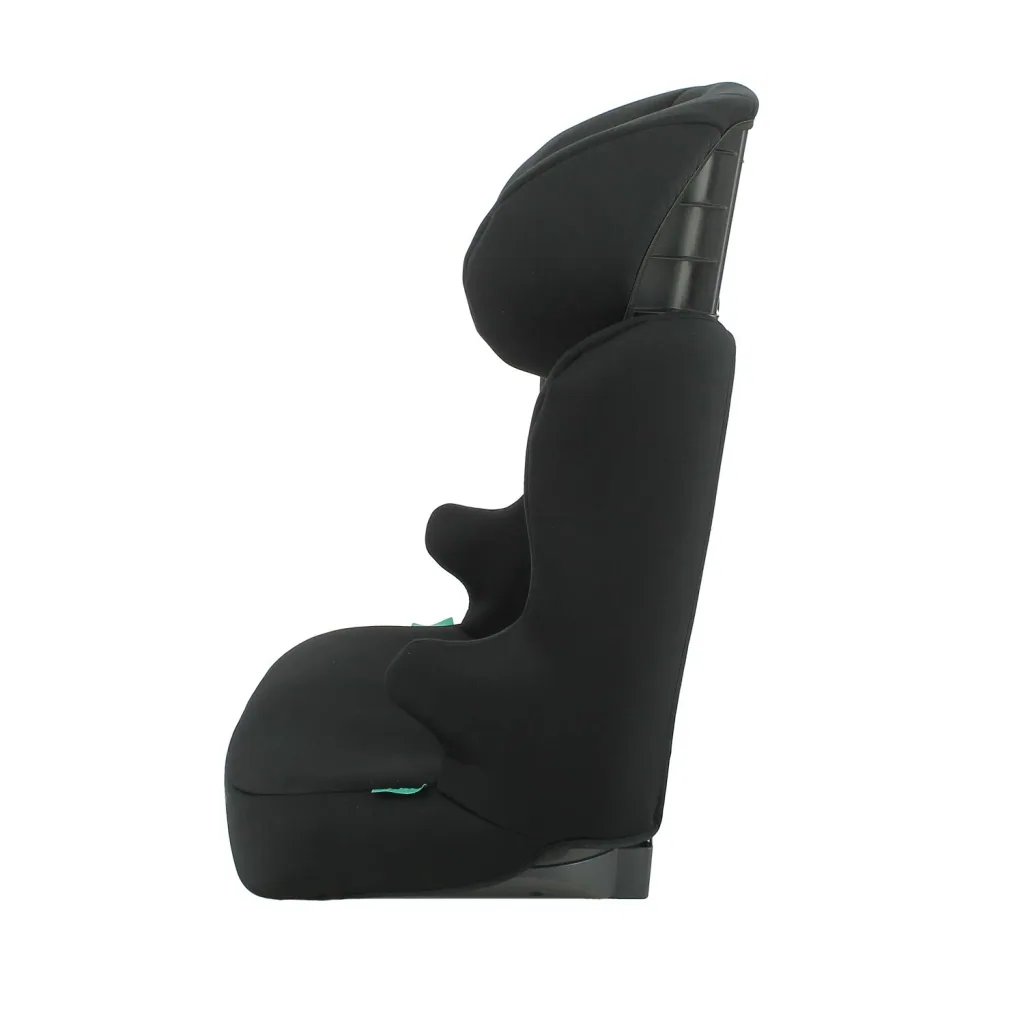 Quax Autositz R129 Befix 106-140 cm | i-Size Kindersitz mit Seitenaufprallschutz | Waschbarer Bezug & einfache Installation - SCHWARZ