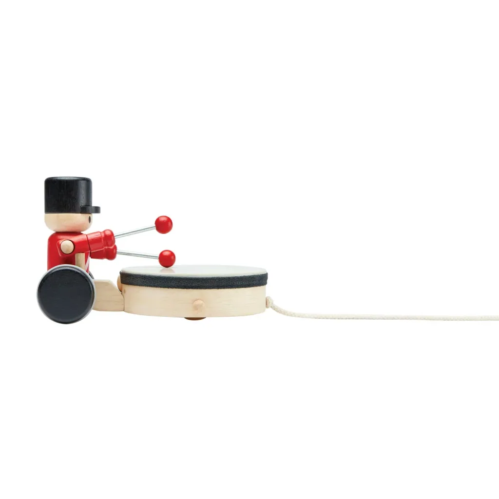 Plan Toys - Nachziehspielzeug - Trommler, Gummibaumholz