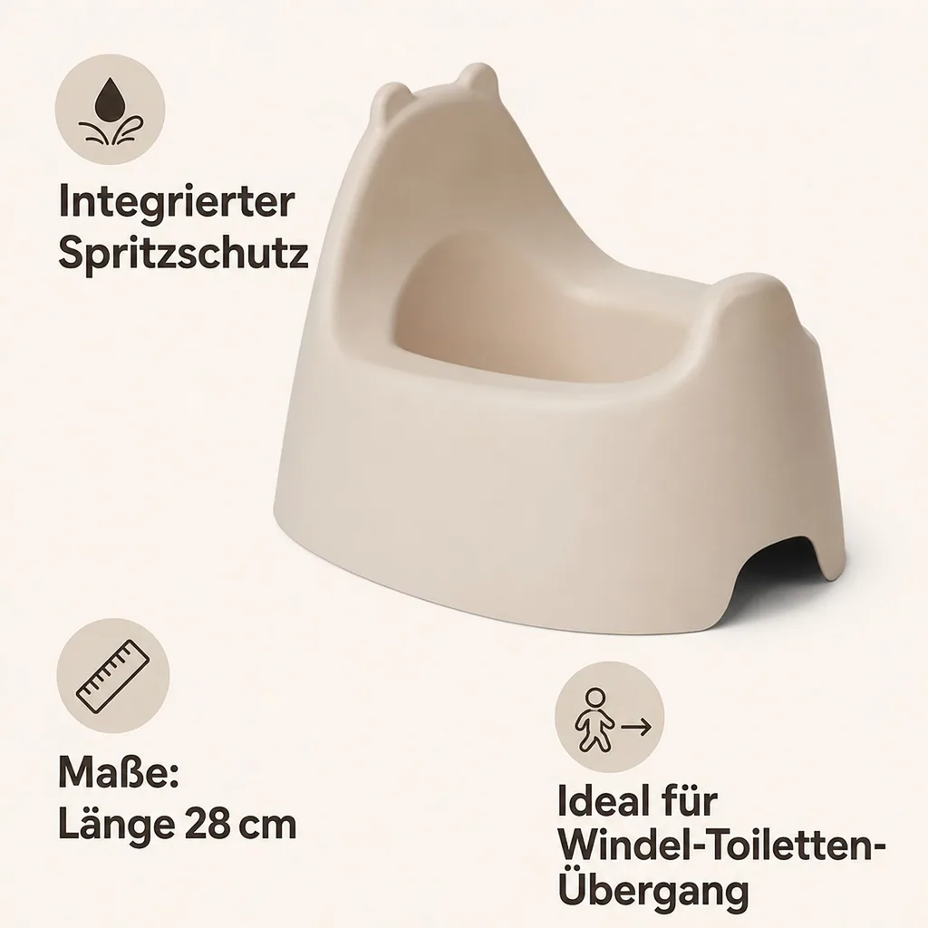 Liewood Kinder Töpfchen Jonatan - Leicht zu Reinigen, Spritzschutz, Ergonomisches Design
