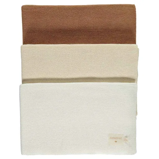 Nobodinoz Strickdecke biskuit