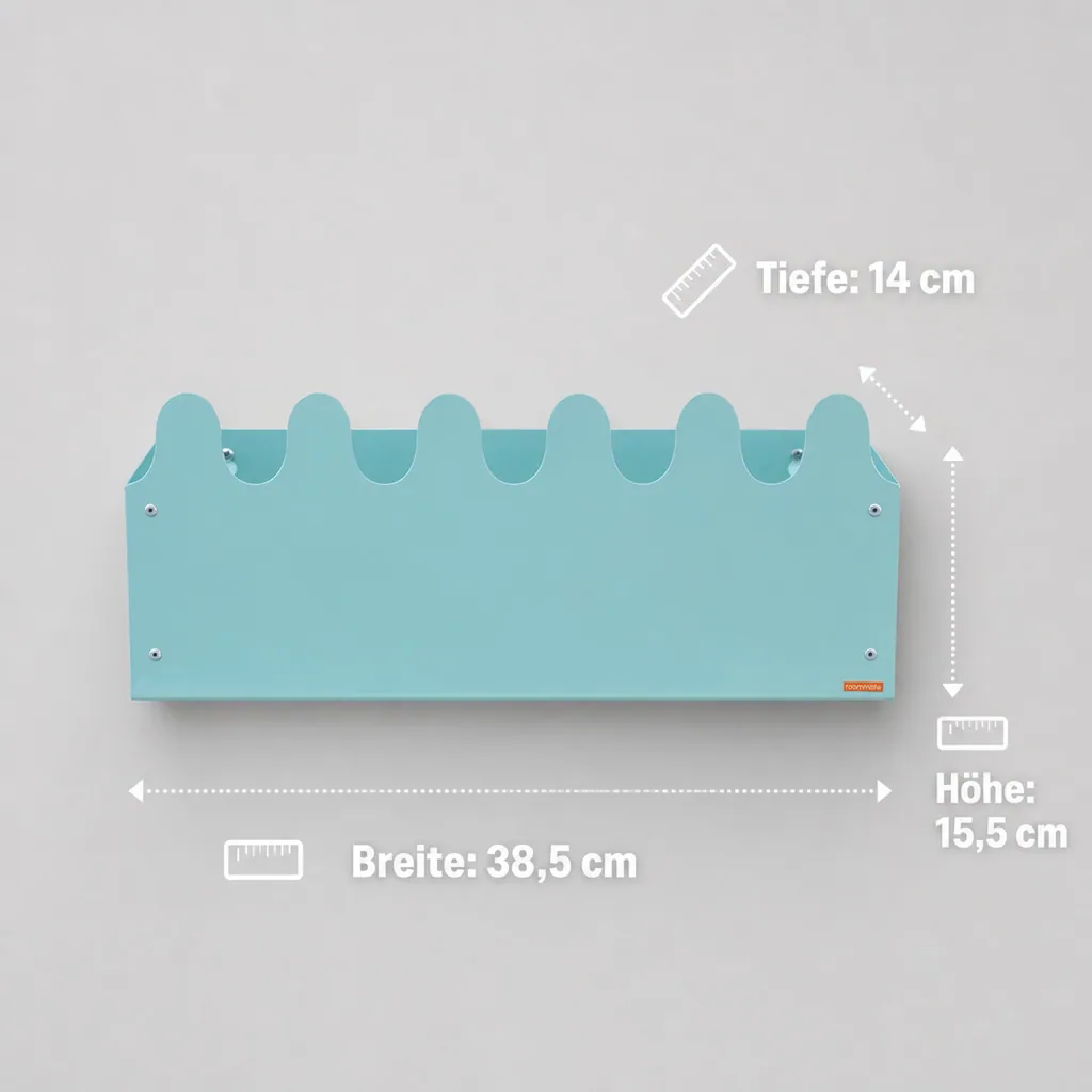 Roommate Wandbox Sinus Metall mint