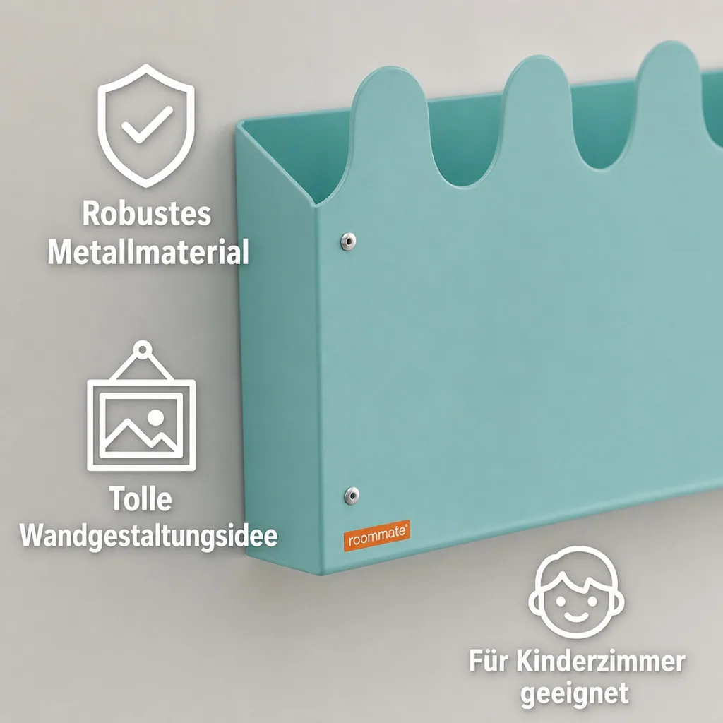 Roommate Wandbox Sinus Metall mint