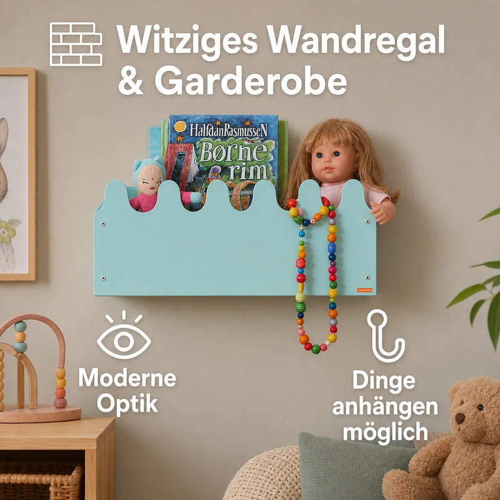 Roommate Wandbox Sinus Metall mint