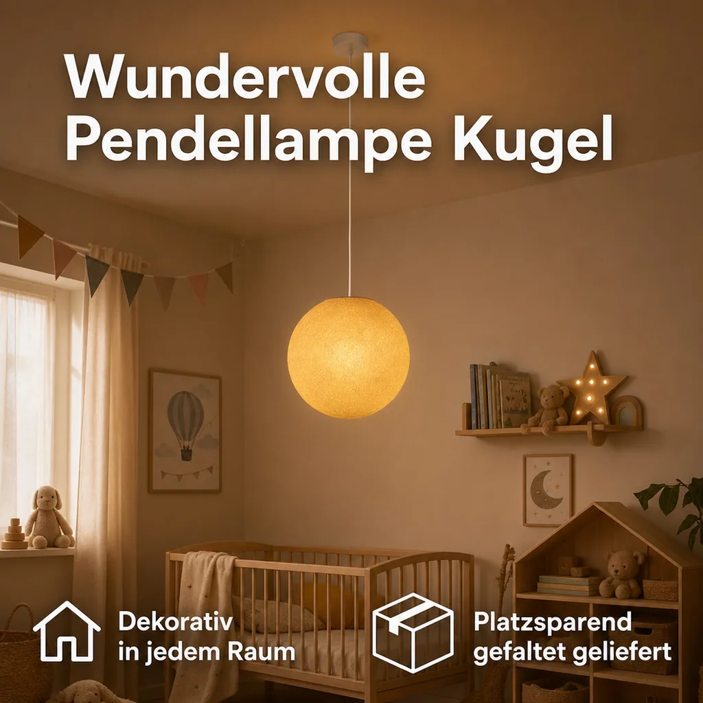 Cousin Paul Pendellampe Kugel klein inkl. Fassung senf
