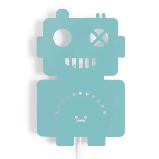Roommate Wandlampe Metall Roboter blau