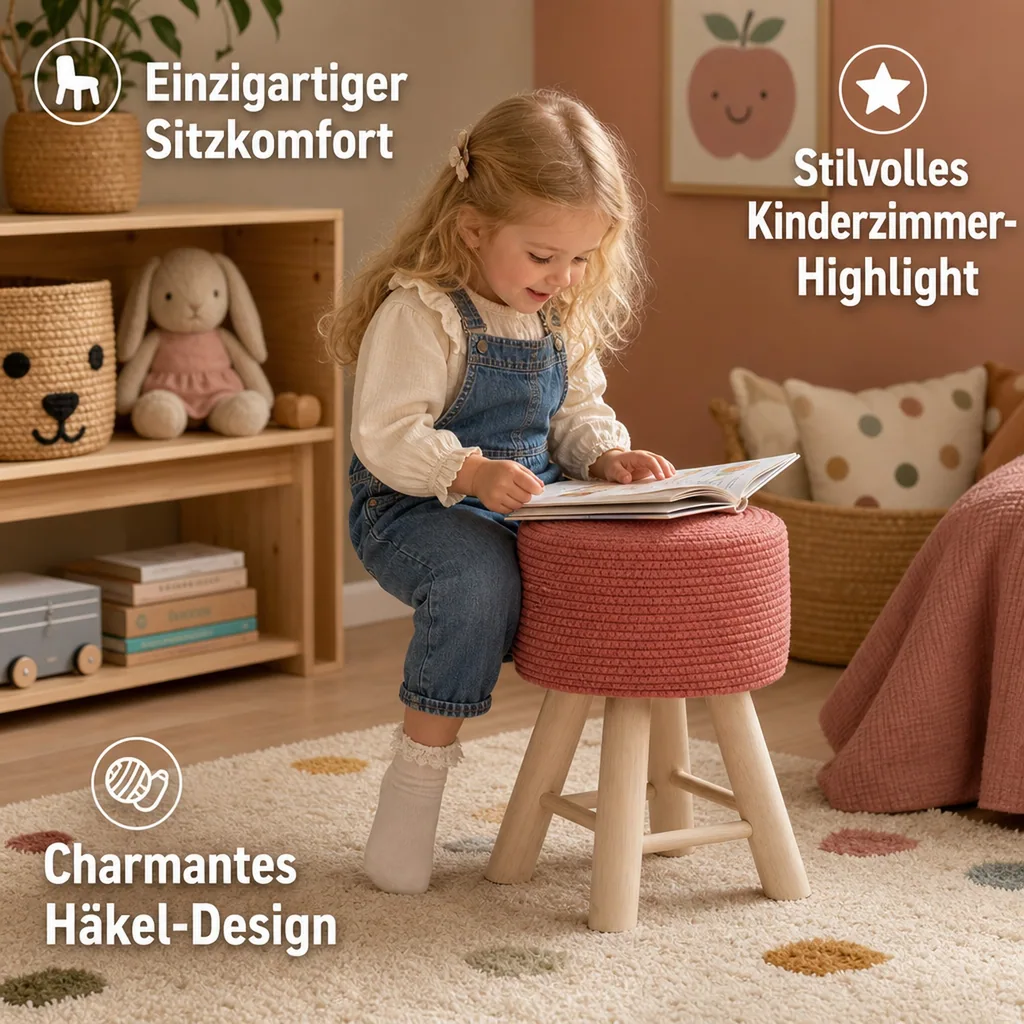 Kidsdepot Kinderhocker "Iggy" koralle